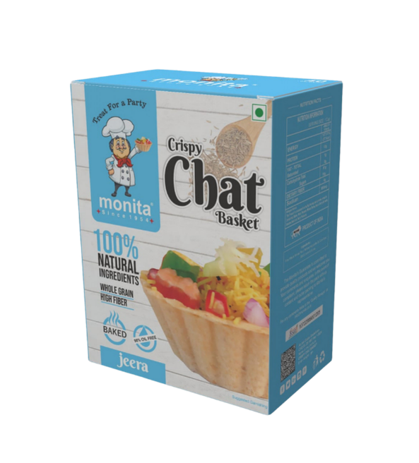 CRISPY ROUND CHAT BASKET 40 PCS - TASTY JEERA