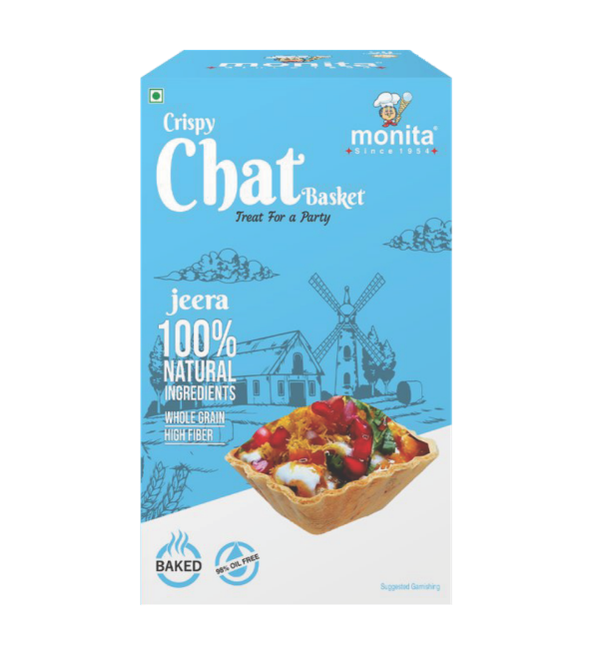 CRISPY SQUARE CHAT BASKET 50 PCS - TASTY JEERA