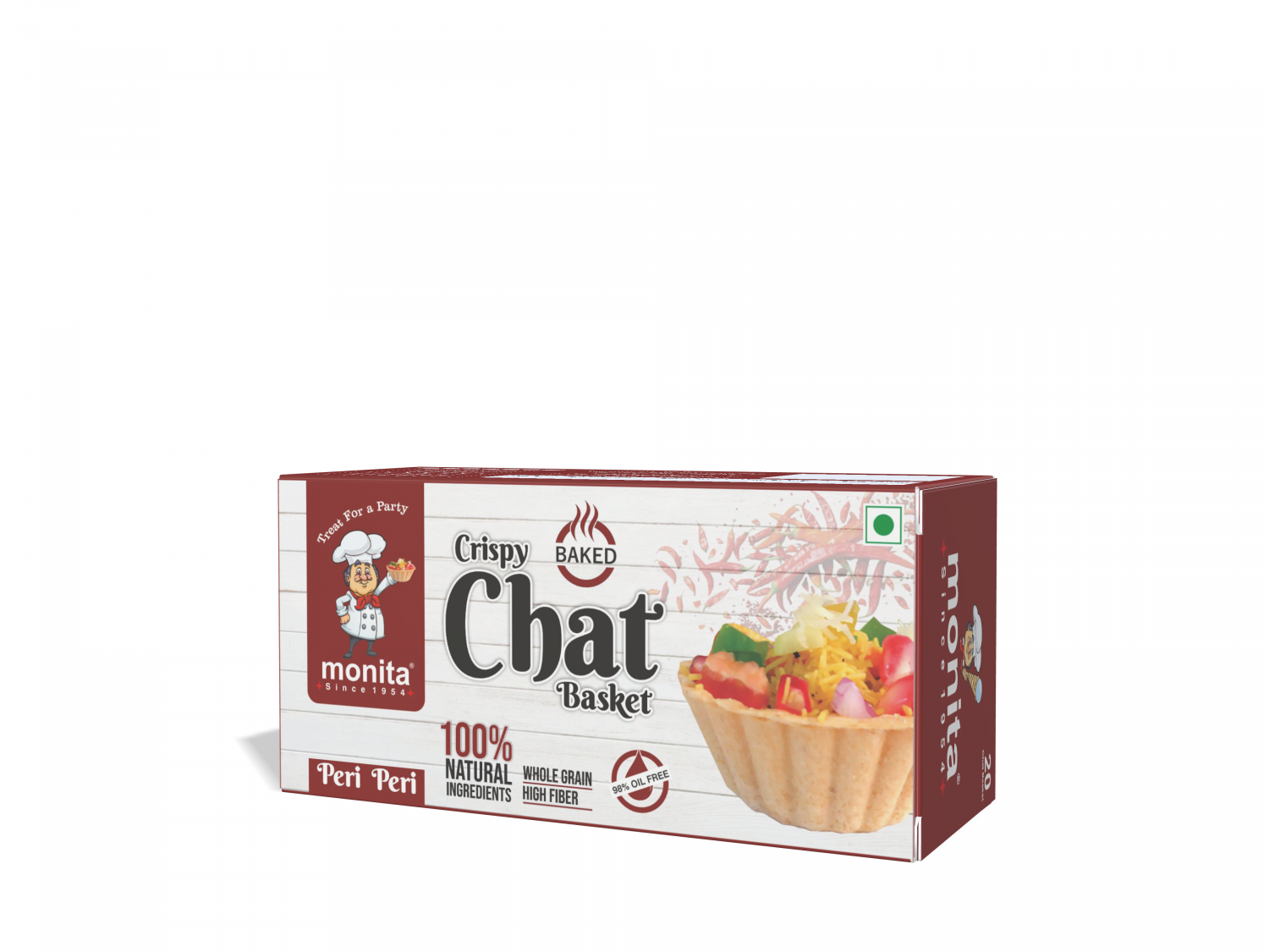 CRISPY ROUND CHAT BASKET 20 PCS - PERI PERI